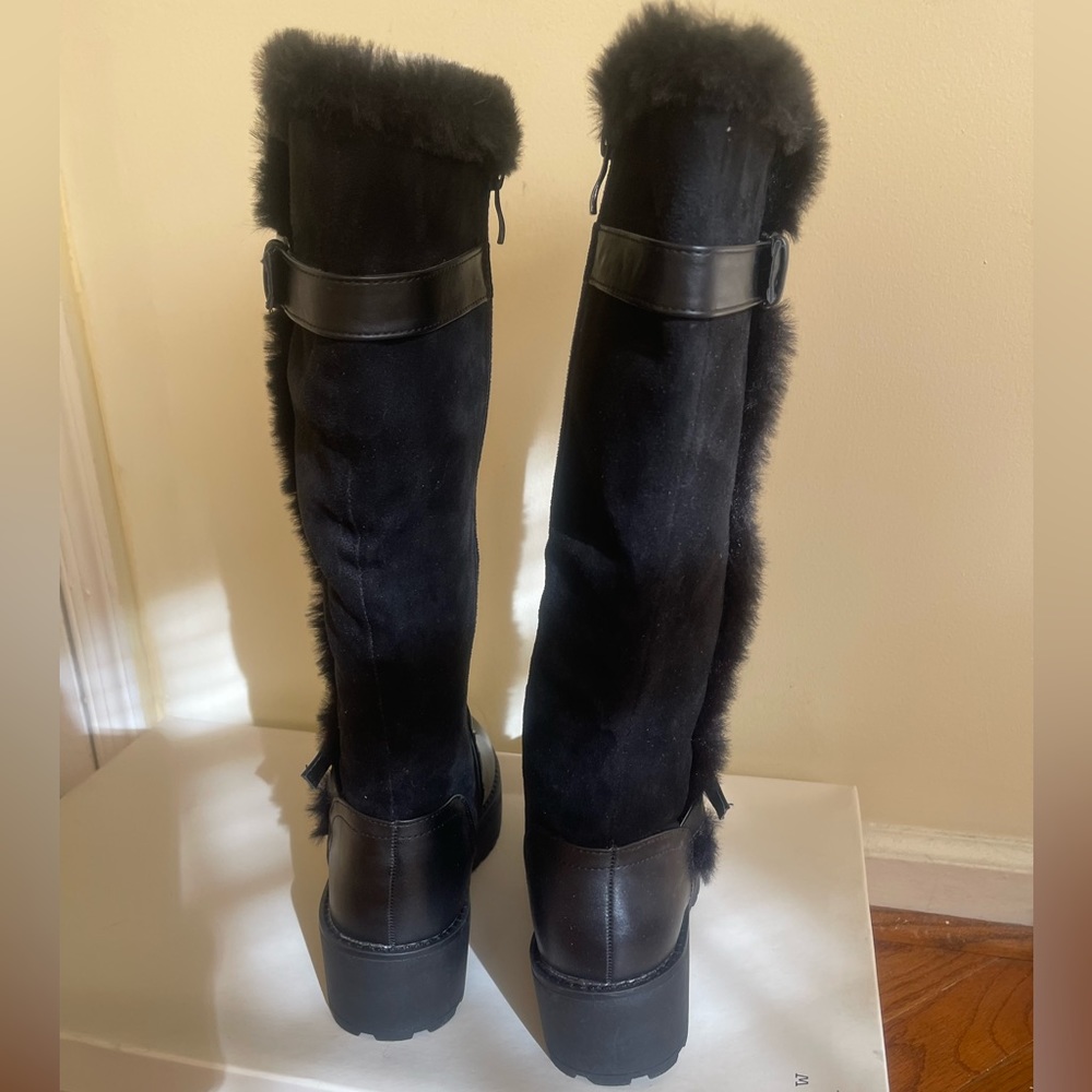 NWT wanted velvet, fur , leather Boots for women - Picture 8 of 12